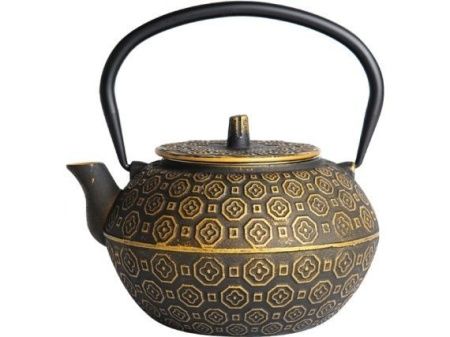 Чайник чугунный  "Тайбэй" золотой 1200мл (1384)