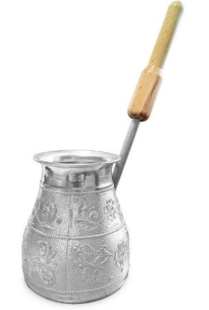 Турка алюминиевая "Утро Востока" 0,42л. без упаковки (1341 / УВ-420а)