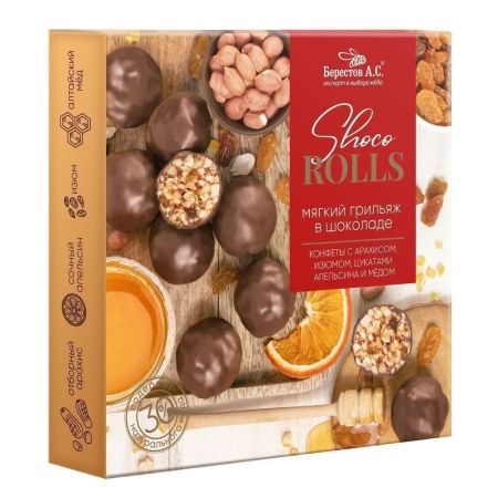 Shoco Rolls конфеты с арахисом 135гр